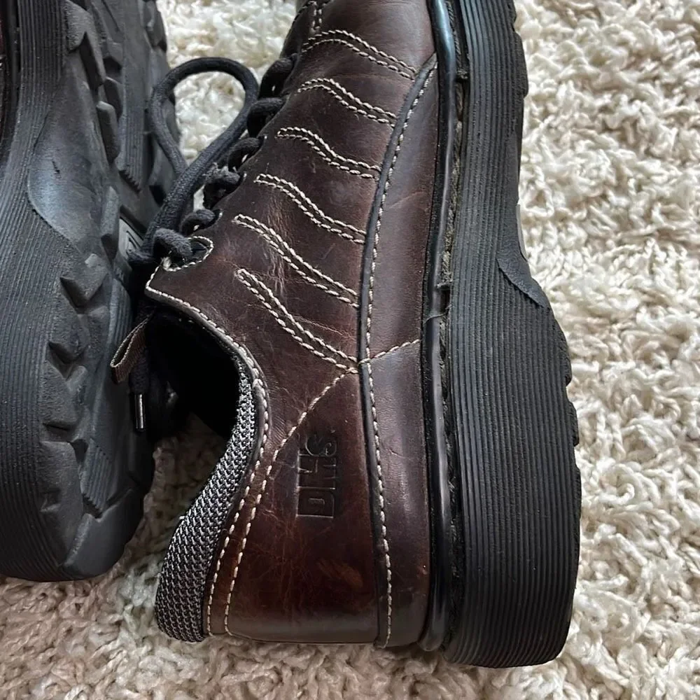 Dr. Martens Vintage Brown Lace-up Shoes Made in England AW004 Mens Size 8